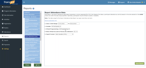 In the “Reports” section, AS21 users can extract information from over 300 different reports.